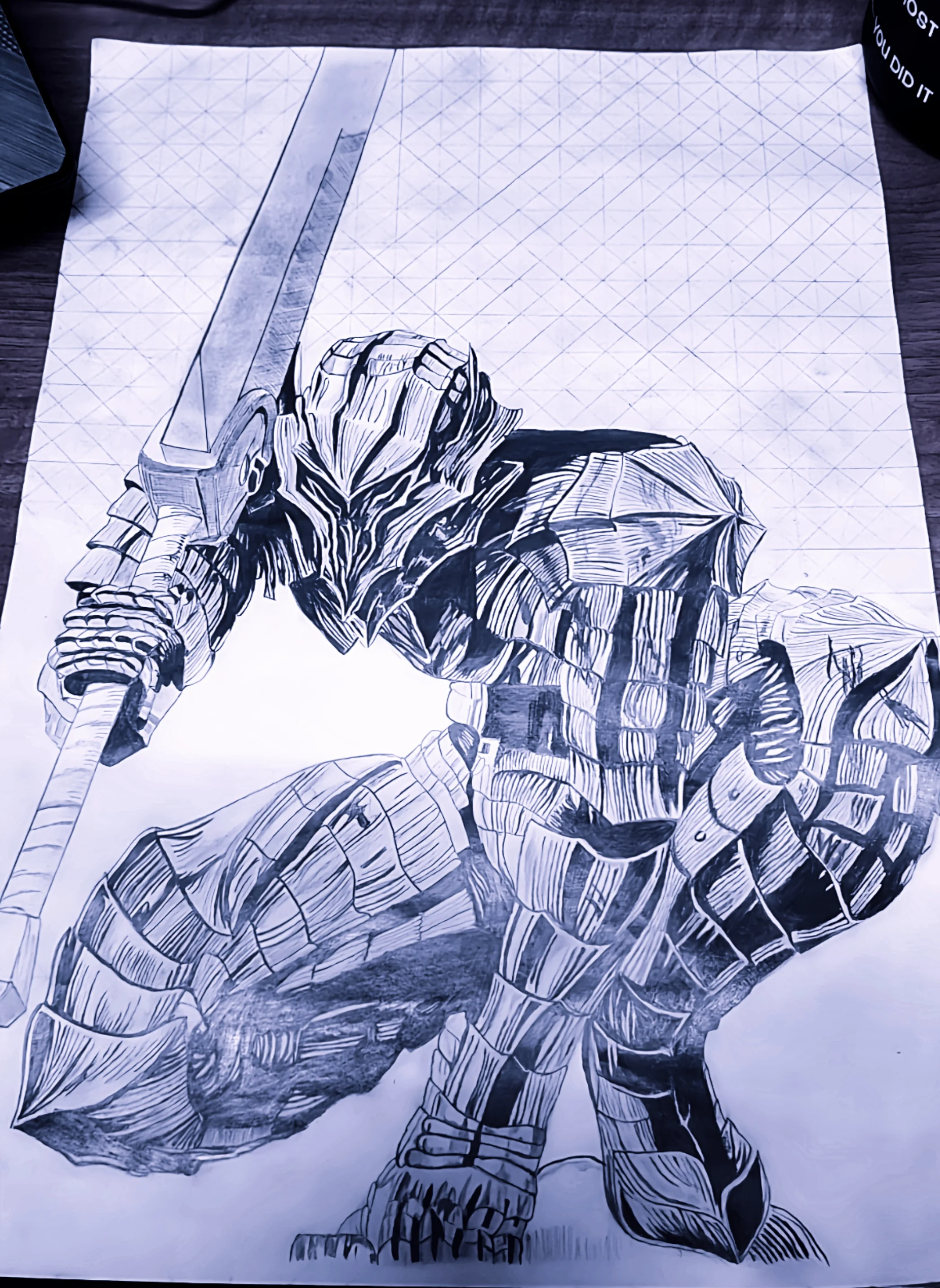Anime knight artwork