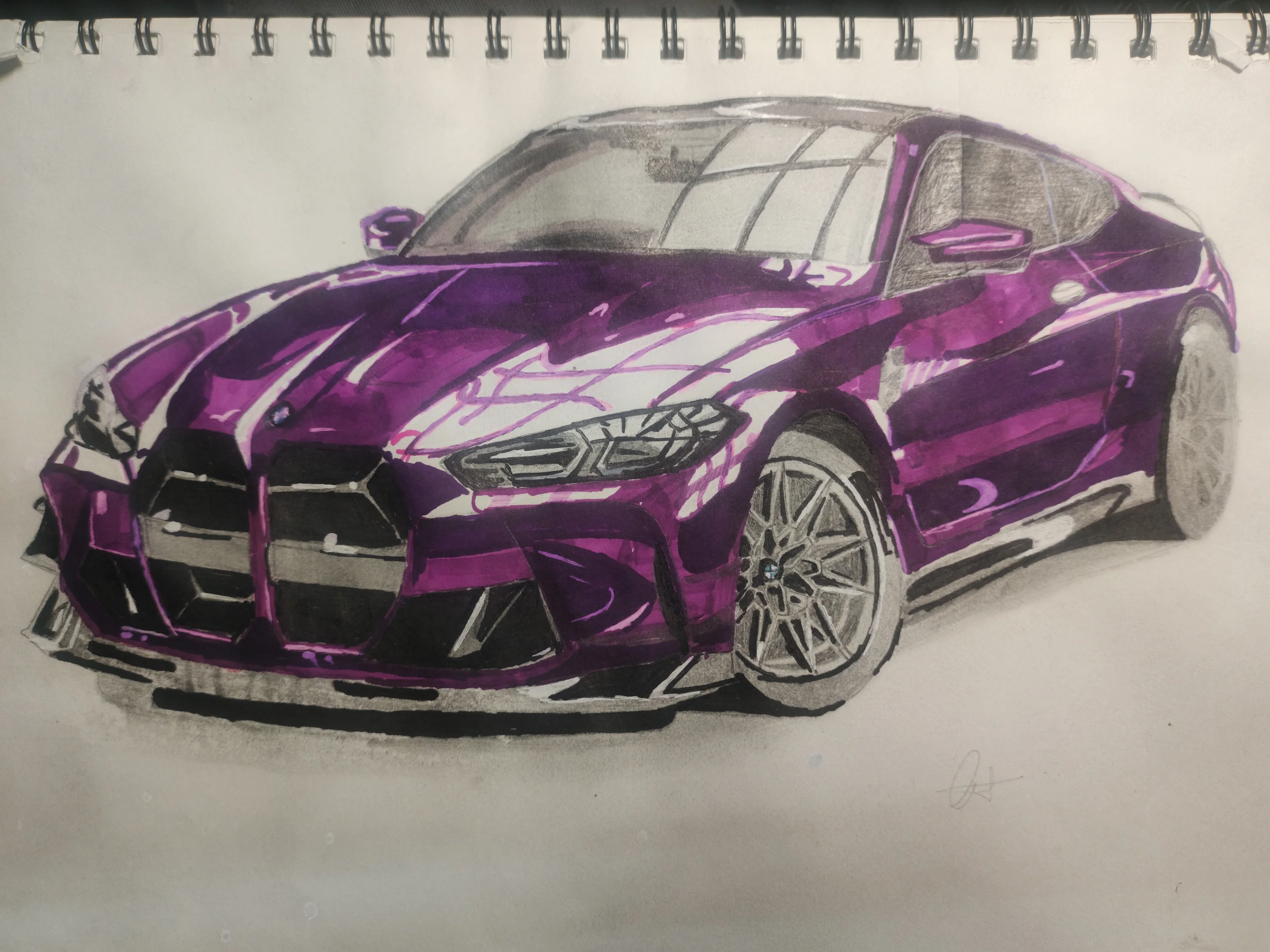 BMW M4 car artwork