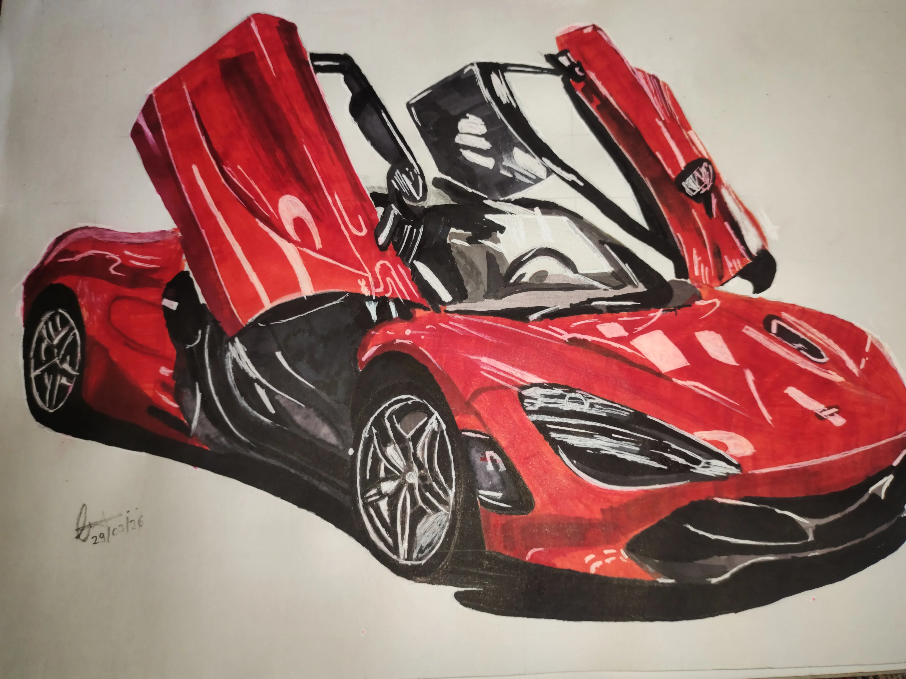 Car artwork portrait